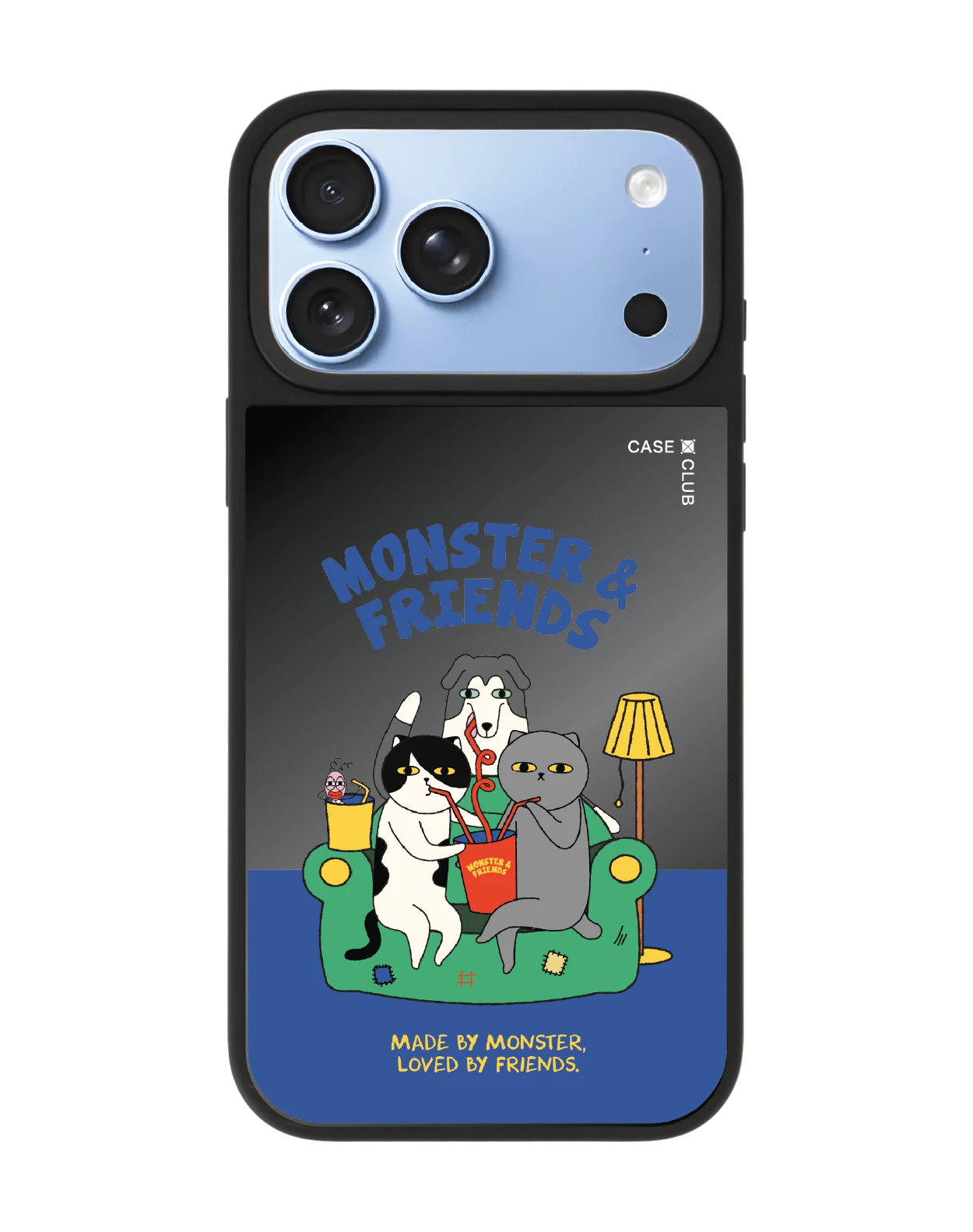 เคสกระจกดำด้าน iphone 18 pro max magsafe monster & friends โซฟาคลับ