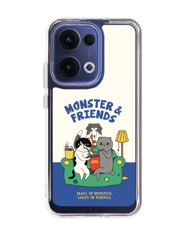 เคสใส oppo reno 13 monster & friends โซฟาคลับ
