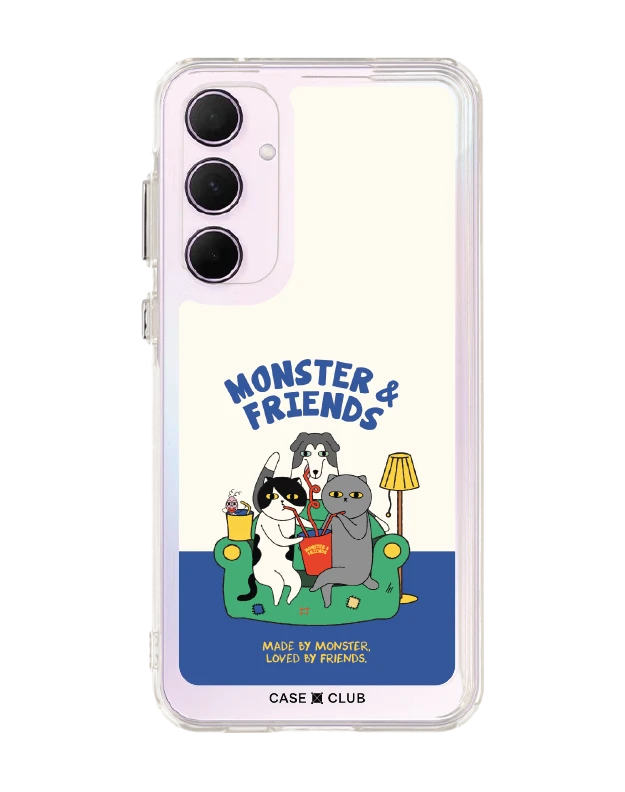 เคสใส samsung a55 monster & friends โซฟาคลับ