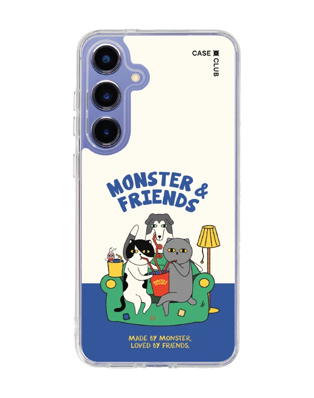 samsung galaxy s25 plus clear magsafe monster & friends sofa club