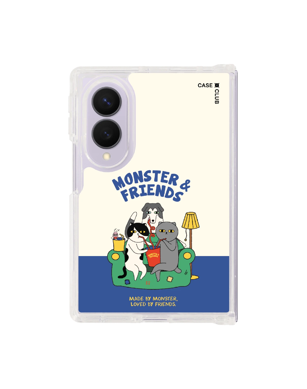 samsung galaxy z fold 8 clear magsafe monster & friends sofa club