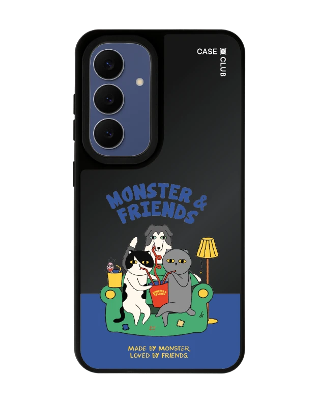 samsung s24 matte black mirror magsafe monster & friends sofa club
