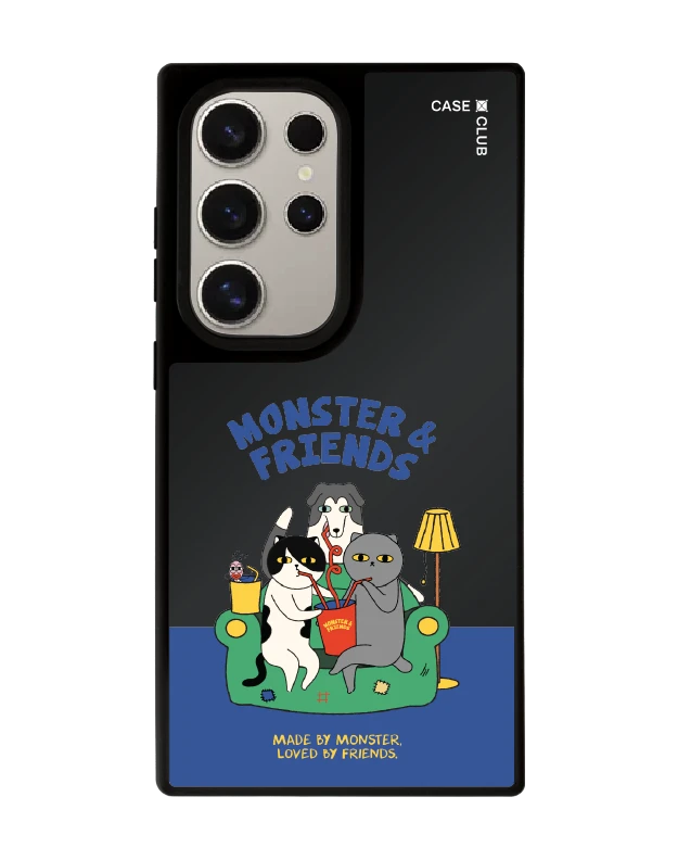 เคสกระจกดำด้าน samsung s24 ultra magsafe monster & friends โซฟาคลับ