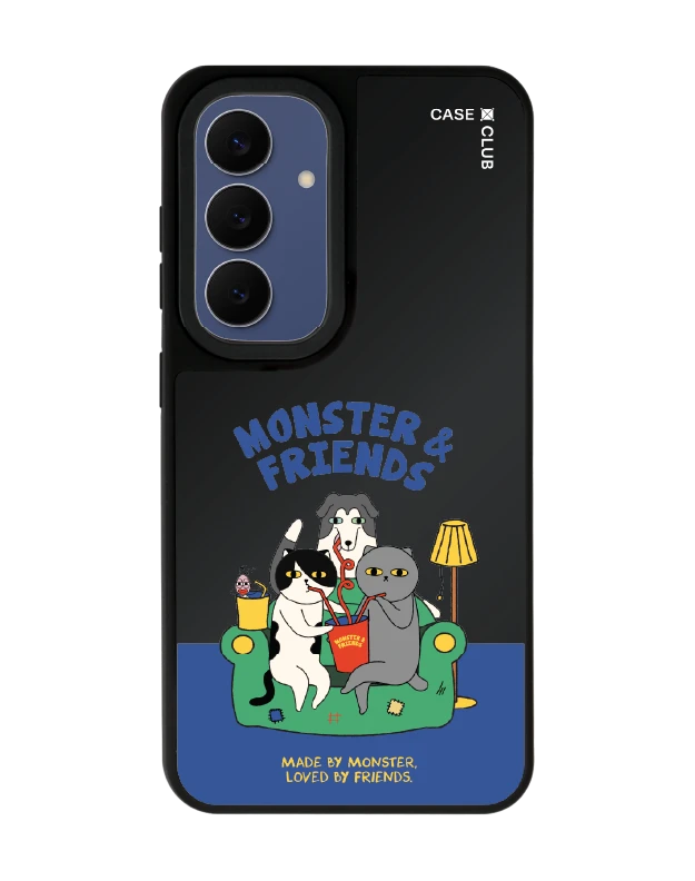 เคสกระจกดำด้าน samsung s25 magsafe monster & friends โซฟาคลับ