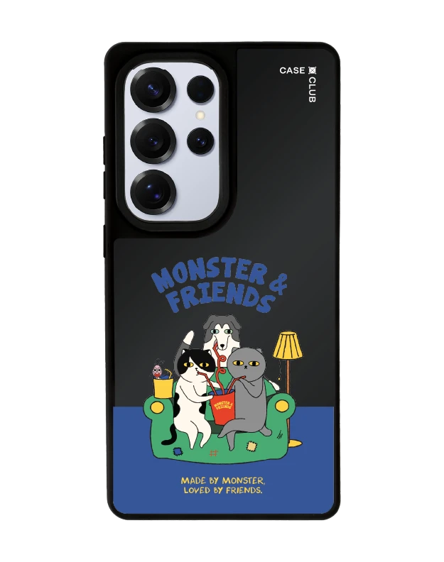 เคสกระจกดำด้าน samsung s25 ultra magsafe monster & friends โซฟาคลับ