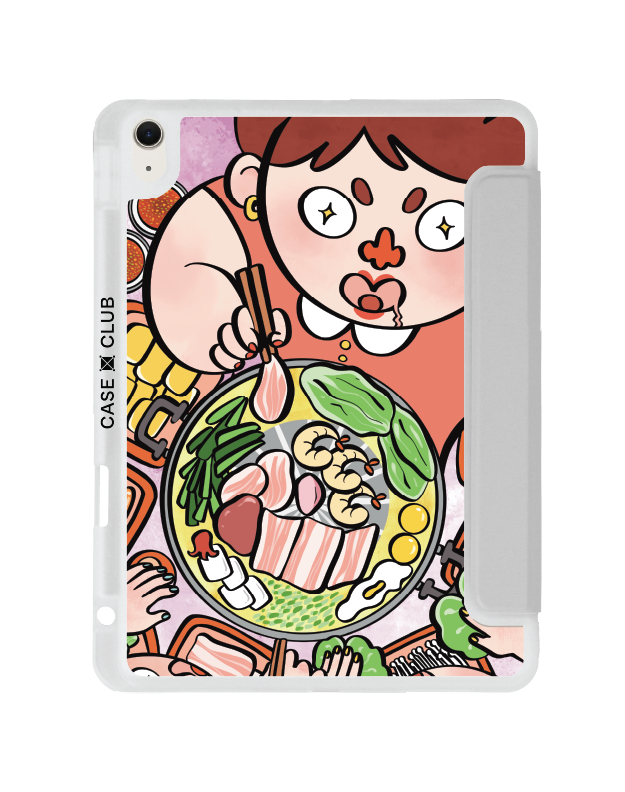 ipad air4/5/6/7 11" 2025 (m2/m3) clear grey moo kra ta