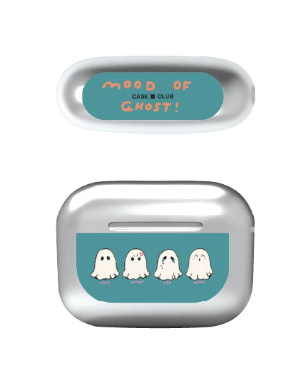 เคสสีเงิน airpods pro 2 mood of ghost club