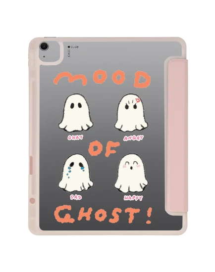 เคสใส ipad air6/7 13" 2025 (m2/m3) สีชมพู mood of ghost club