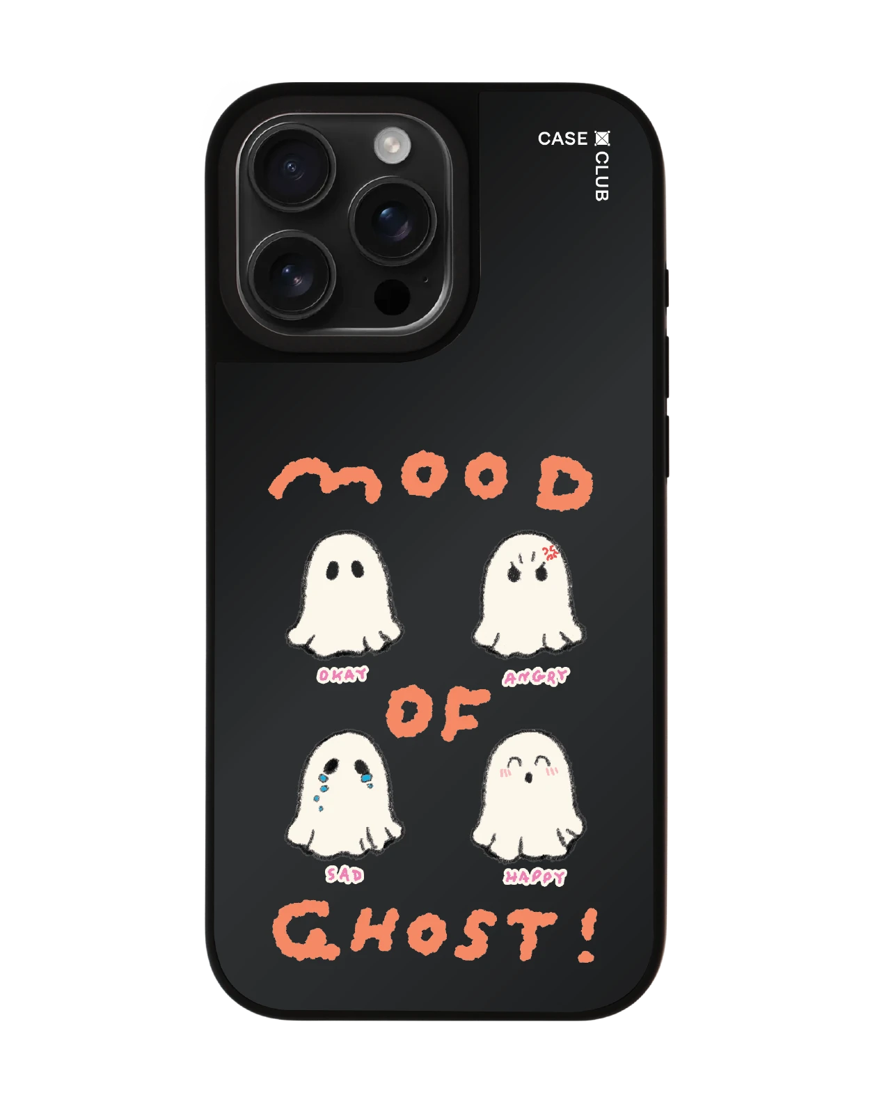 เคสกระจกดำด้าน iphone 16 pro max magsafe mood of ghost club