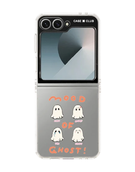 samsung galaxy z flip 6 clear case mood of ghost club