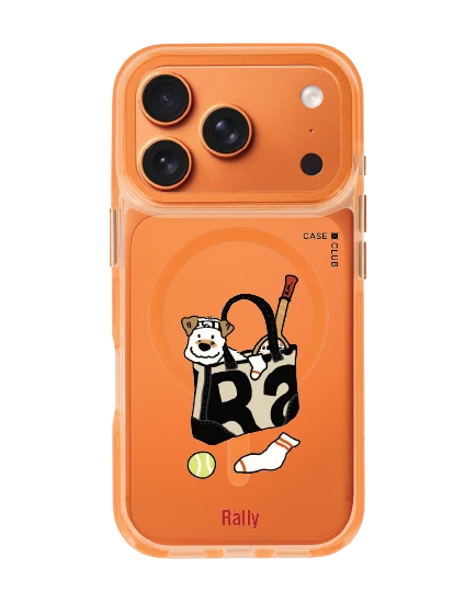 เคสใสสีส้ม iphone 17 pro magsafe กระเป๋ามิสเตอร์พังค์กี้