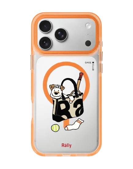 เคสใสสีส้ม iphone 17 pro max magsafe กระเป๋ามิสเตอร์พังค์กี้
