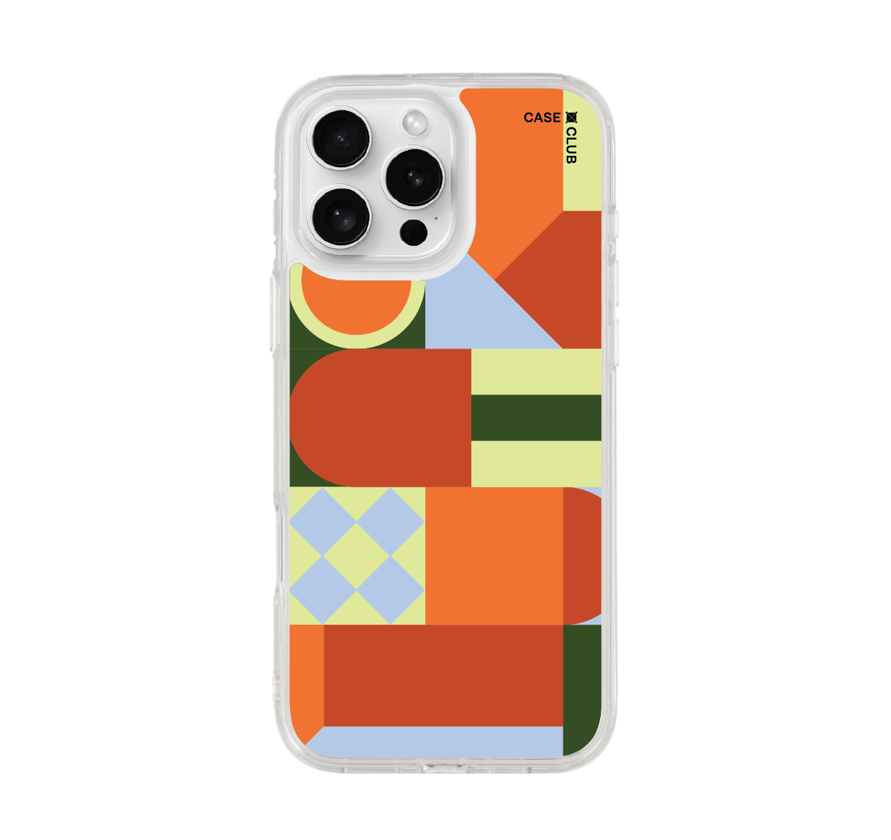 เคสใส iphone 16 pro max เรขาคณิตสี
