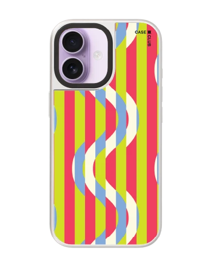 เคสกระจก iphone 17 magsafe ภาพลวงตาหลากสี