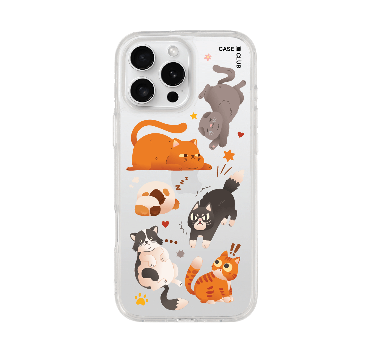 iphone 16 pro max clear case multiple cat