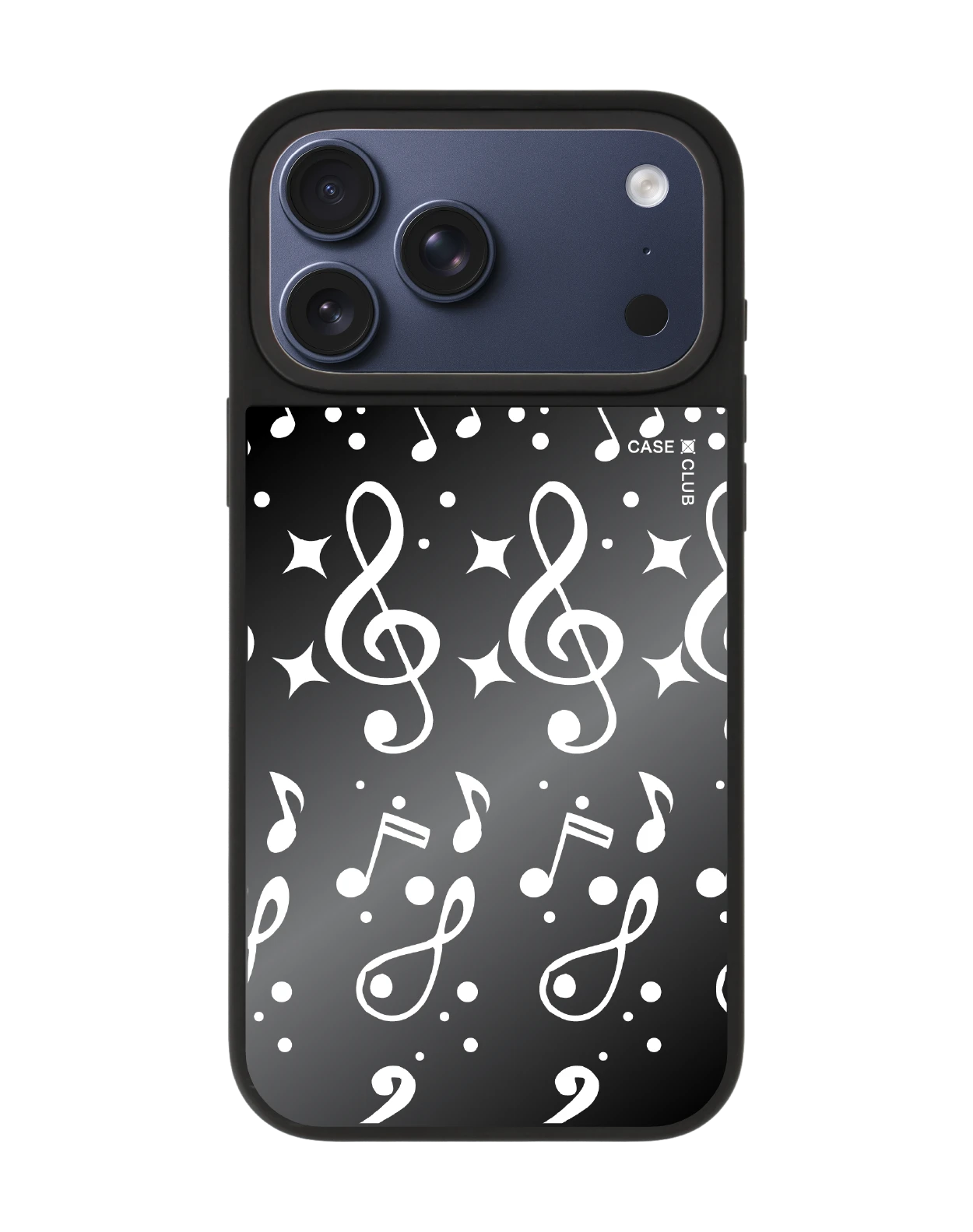 เคสกระจกดำด้าน iphone 17 pro max magsafe ดูเดิลดนตรี