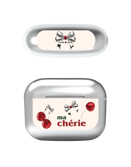 airpods pro 3 silver case my cherry