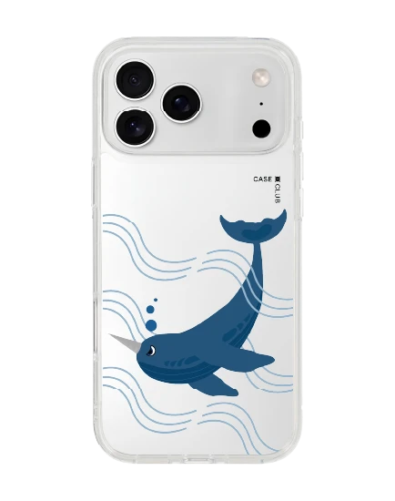 iphone 17 pro max clear narwhal whale