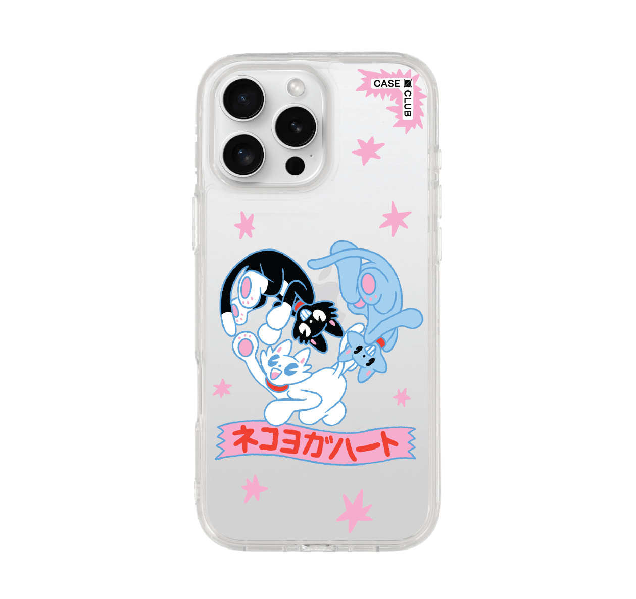 เคสใส iPhone 16 Pro Max แมวสามเหลี่ยม