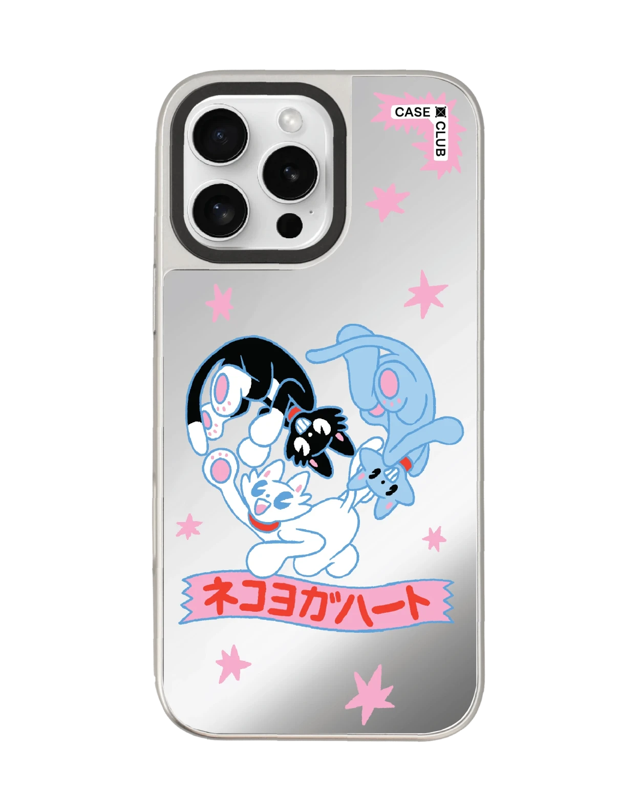 เคสกระจก iphone 16 pro max magsafe แมวเหมียวเติมรัก