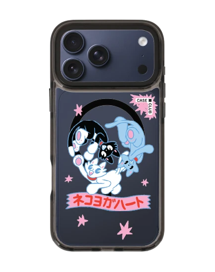 iphone 17 pro max clear black magsafe neko triangle