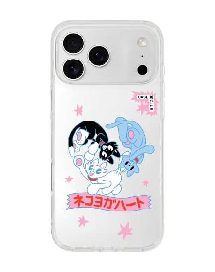 เคสใส iphone 17 pro max แมวเหมียวเติมรัก