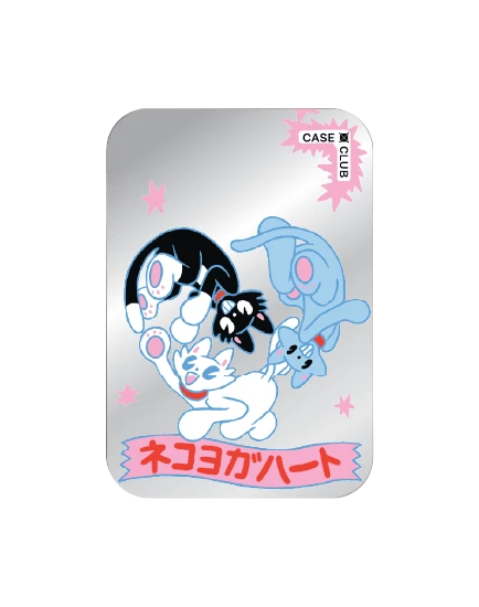 magnetic mirror cardholder stand neko triangle
