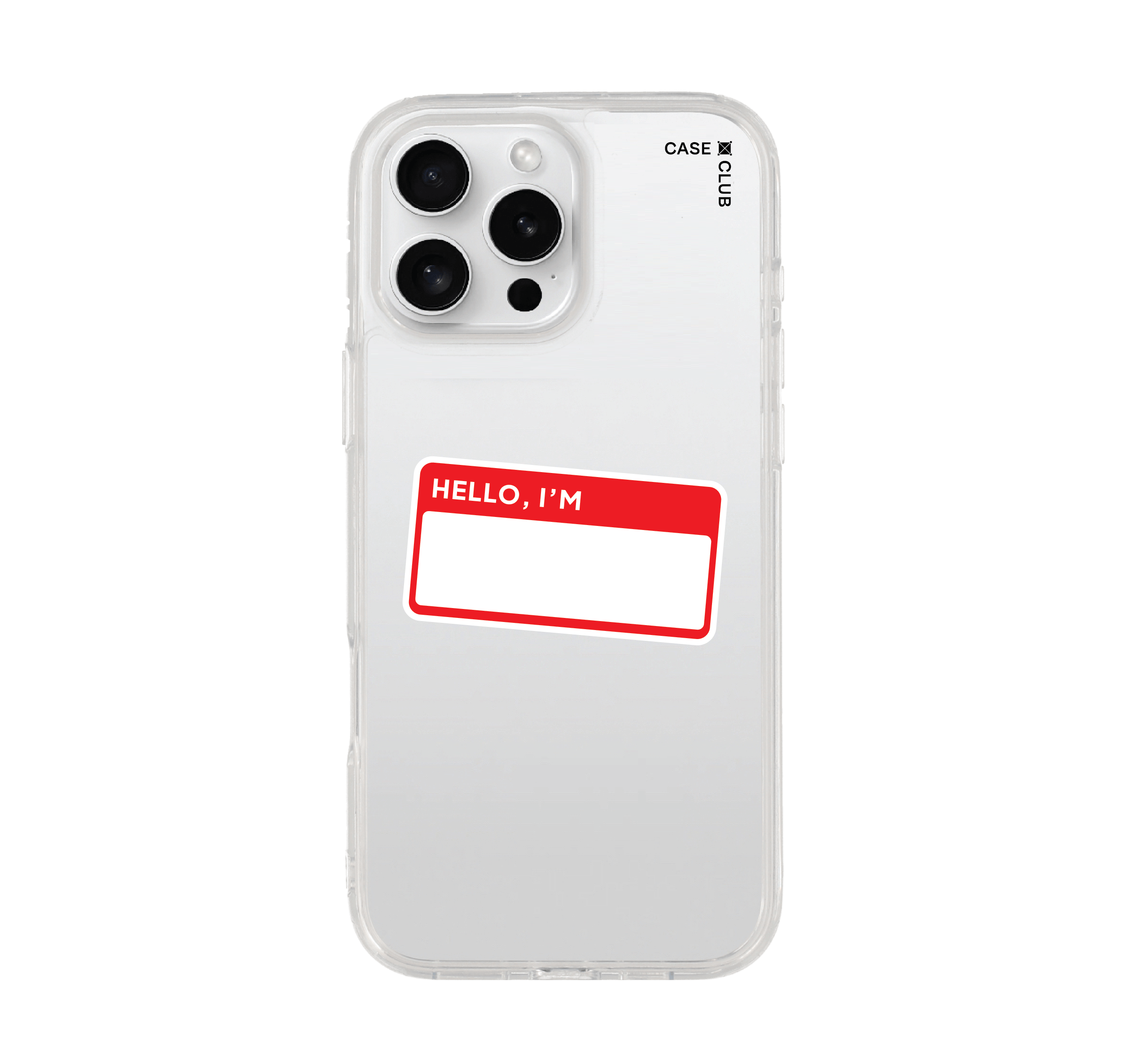 เคสใส iPhone 16 Pro Max โน้ต สวัสดีฉันคือ
