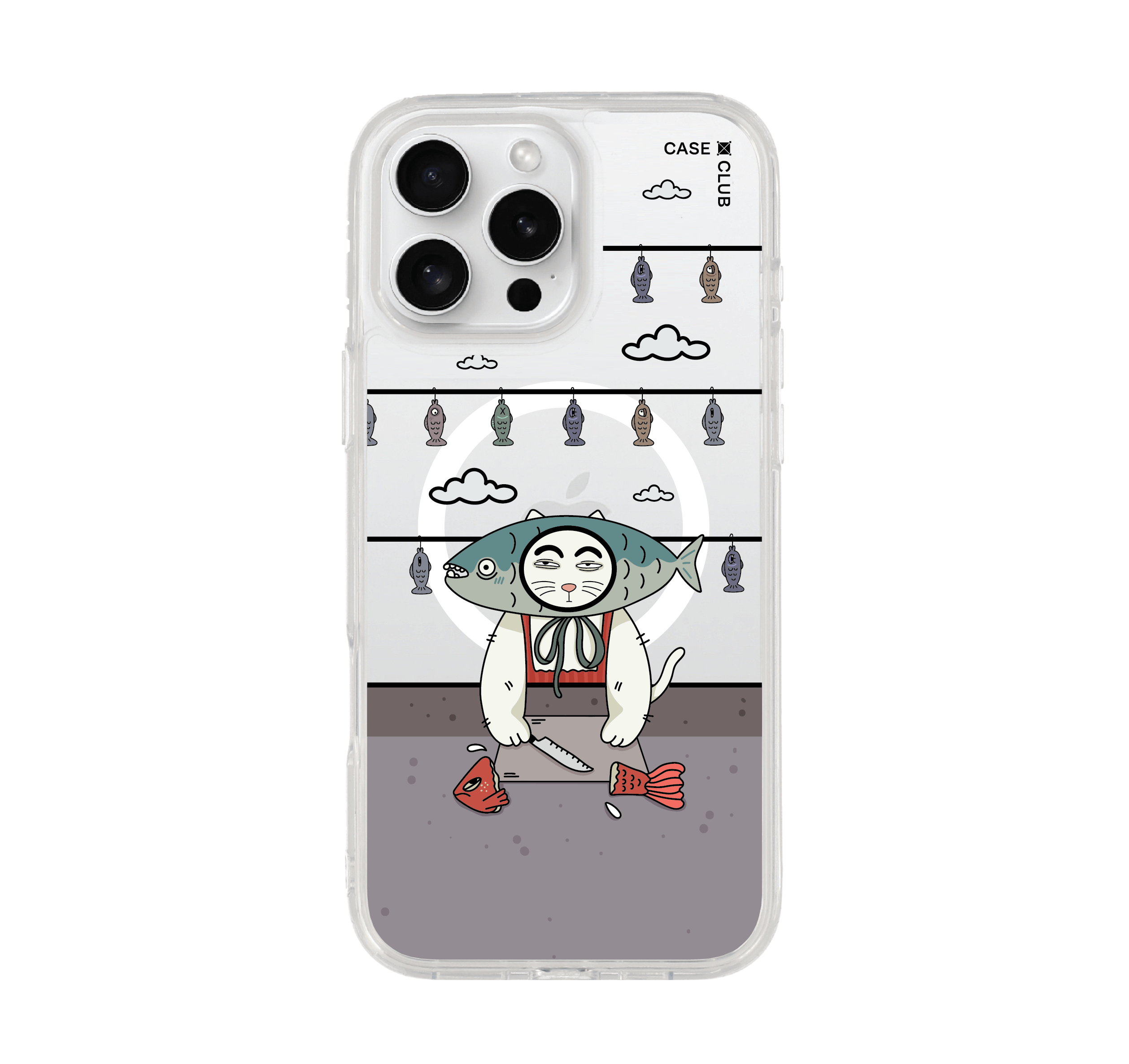เคสใส iphone 16 pro max magsafe แมวโอมากาเสะ
