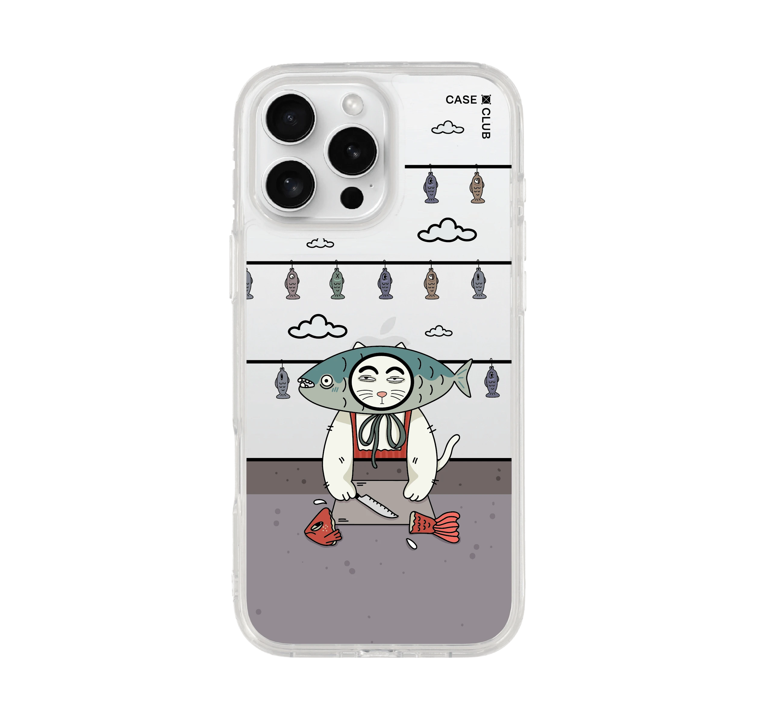 iphone 16 pro max clear case omagase cat