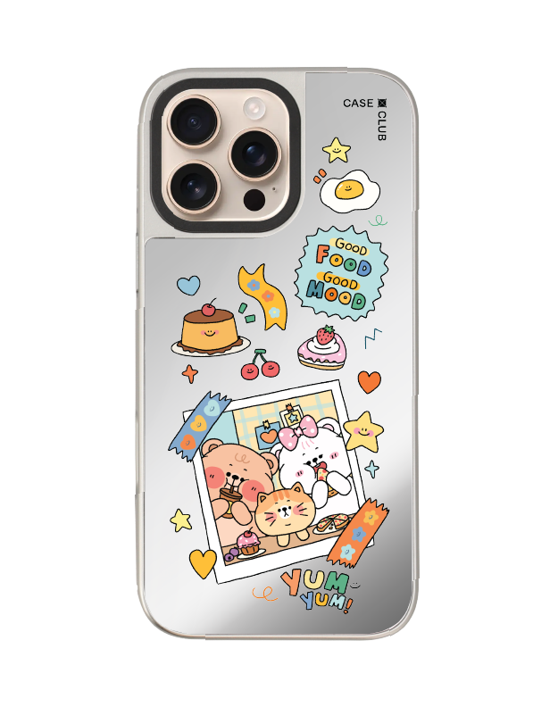 เคสกระจก iPhone 16 Pro Max MagSafe Onnie Bear อาหาร