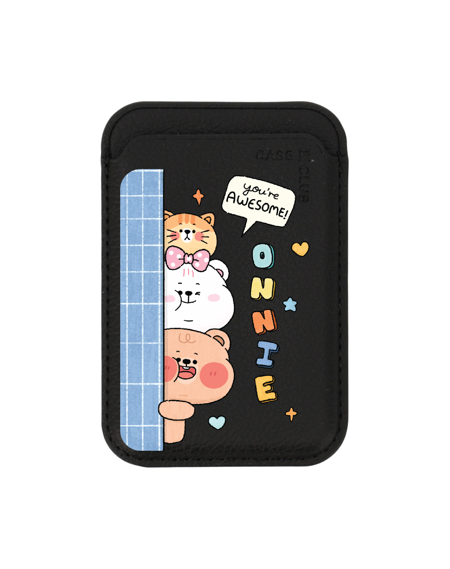 Black Wallet MagSafe Onnie Bear & Friends