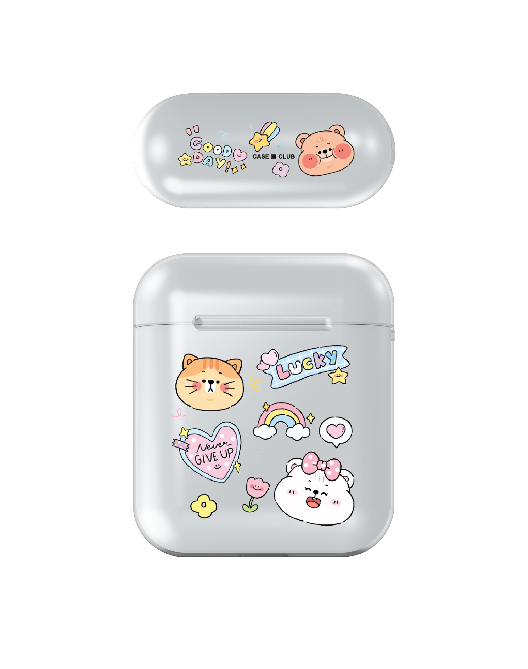 เคสใส AirPods รุ่น 1/2 Onnie Bear สติ๊กเกอร์