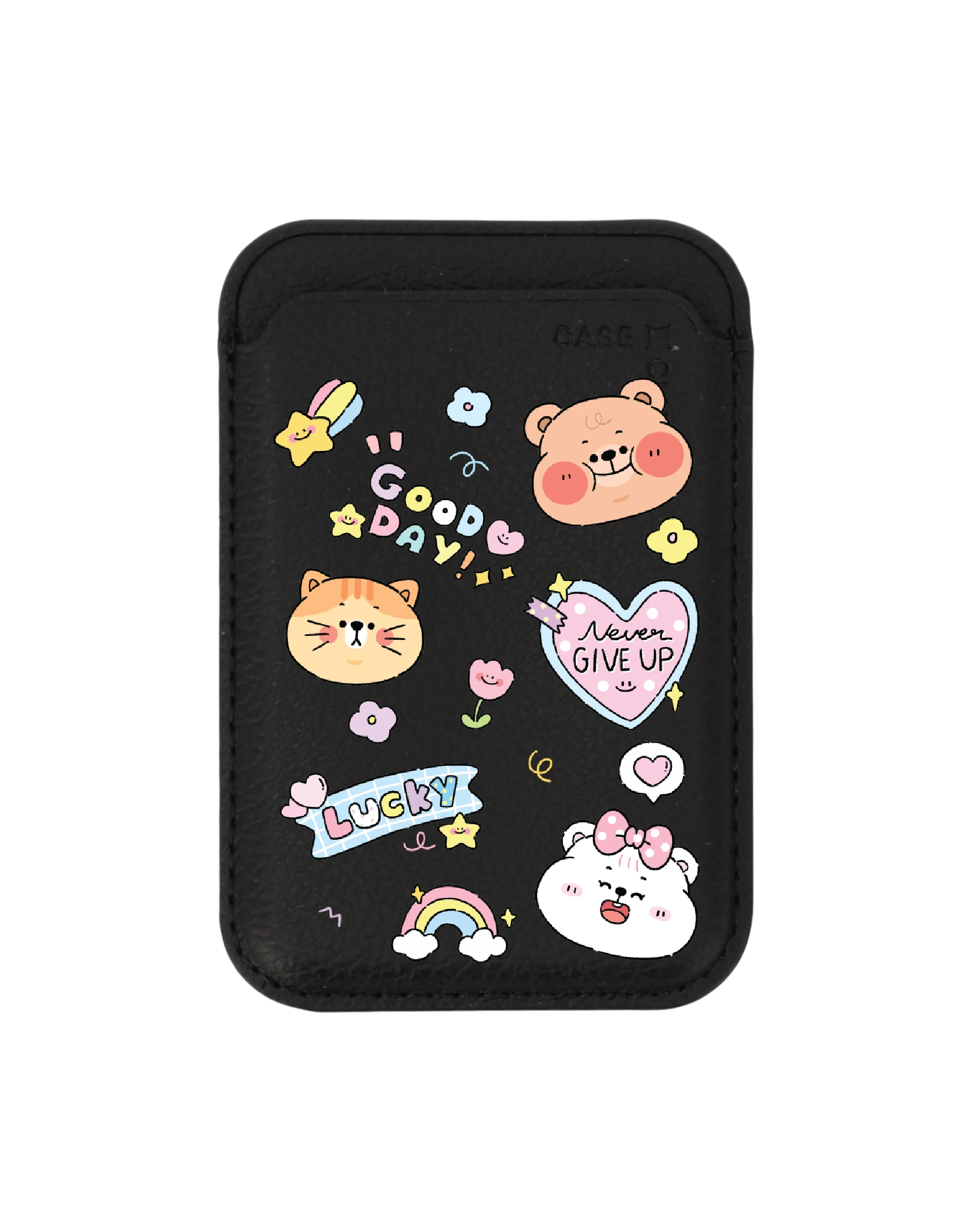 black wallet magsafe onnie bear sticker