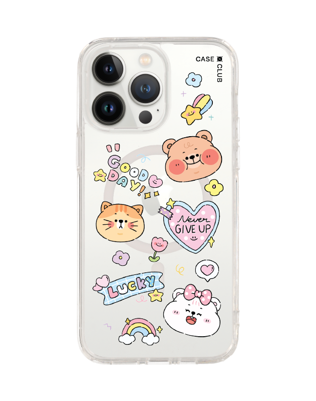 เคสใส iPhone 14 Pro Max MagSafe Onnie Bear สติ๊กเกอร์