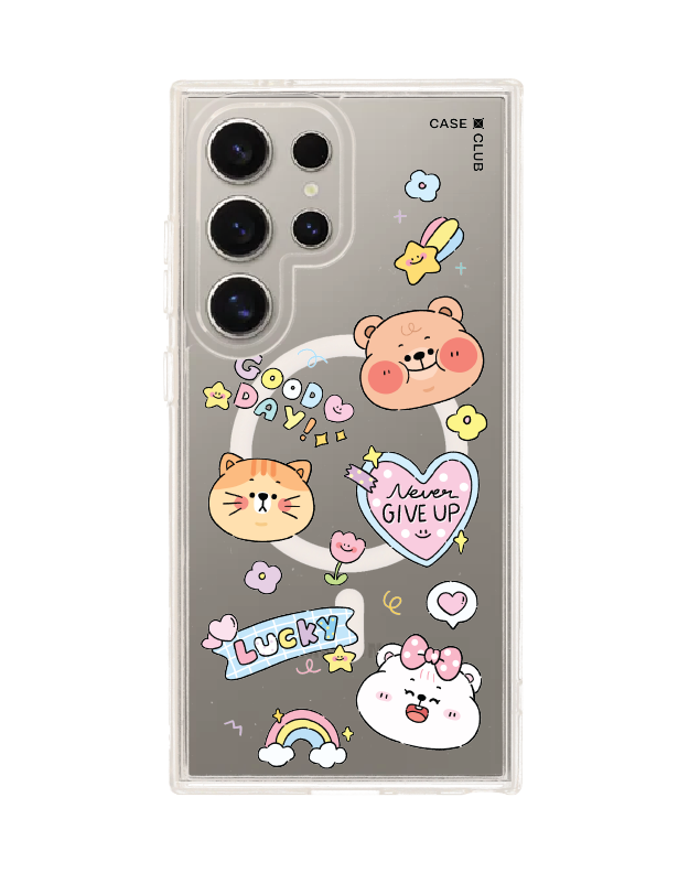 เคสใส samsung s24 ultra magsafe onnie bear สติ๊กเกอร์
