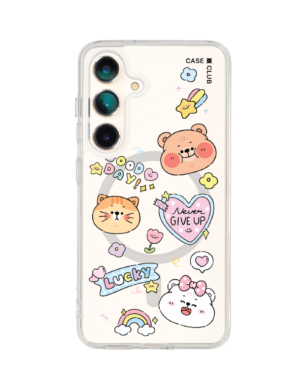 เคสใส samsung galaxy s25 magsafe หมี onnie สติ๊กเกอร์