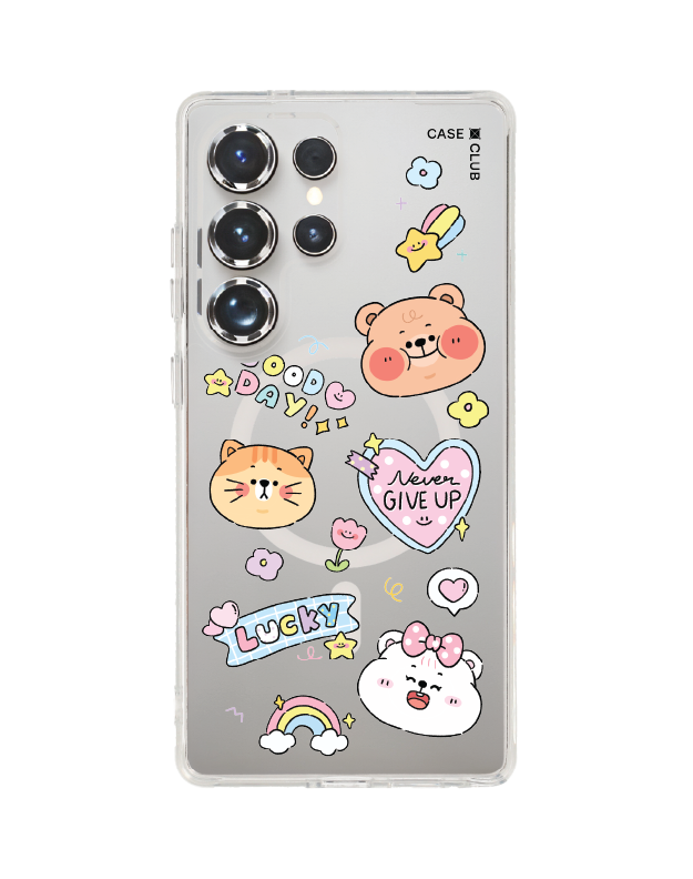 เคสใส Samsung Galaxy S25 Ultra MagSafe Onnie Bear สติ๊กเกอร์