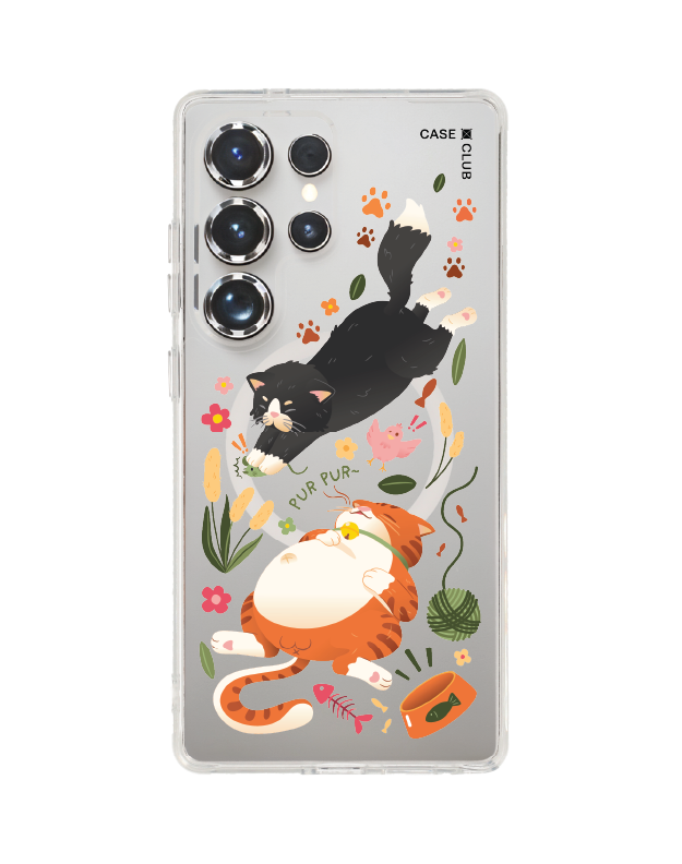 เคสใส samsung galaxy s25 ultra magsafe แมวส้มดำ
