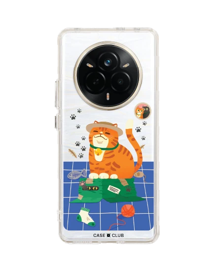 เคสใส realme 14 pro แมวหมวกฟางนักผจญภัย