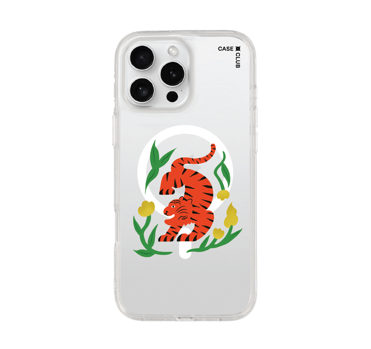 เคสใส iphone 16 pro max magsafe เสือส้ม