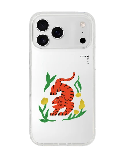 iphone 17 pro max clear orange tiger