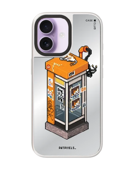 เคสกระจก iphone 17 magsafe ตู้โทรศัพท์ retro pixel