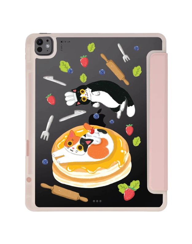 เคสใส ipad air6/7 13" 2025 (m2/m3) สีชมพู มันช์กิ้นกับแพนเค้กของเขา