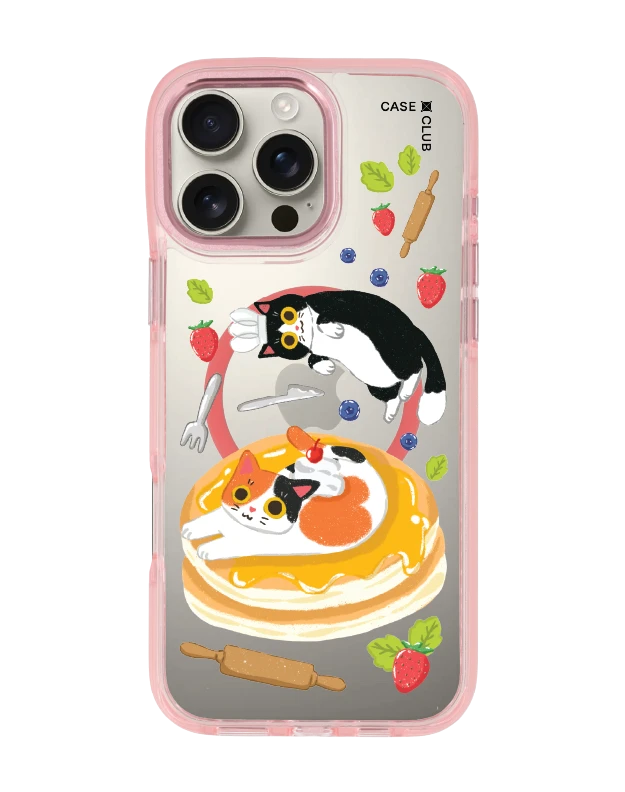 iphone 16 pro max clear pink magsafe มันช์กิ้นกับแพนเค้กของเขา