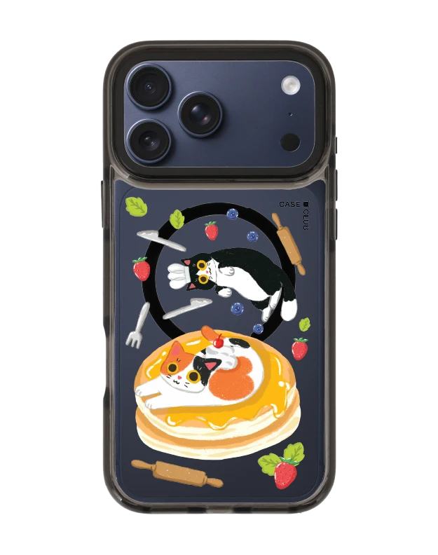 เคสใส iphone 17 pro max magsafe สีดำ มันช์กิ้นกับแพนเค้กของเขา