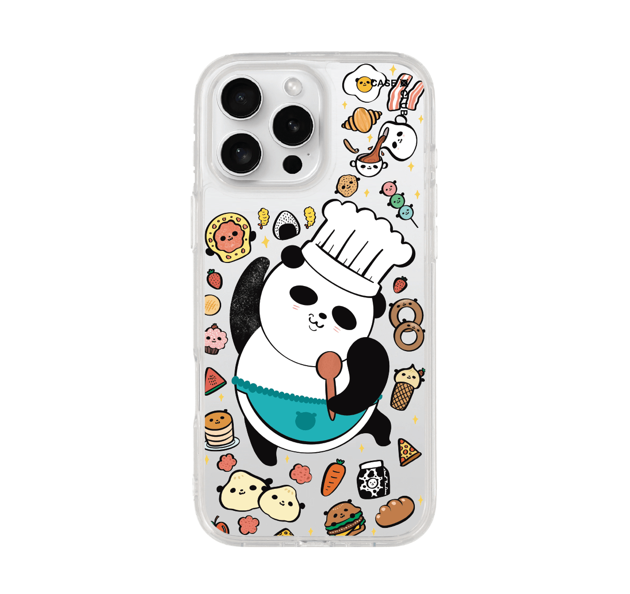 เคสใส iphone 16 pro max แพนด้าเชฟ