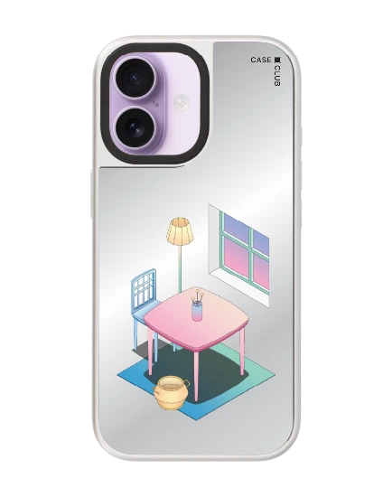 iphone 17 mirror silver magsafe pastel living room