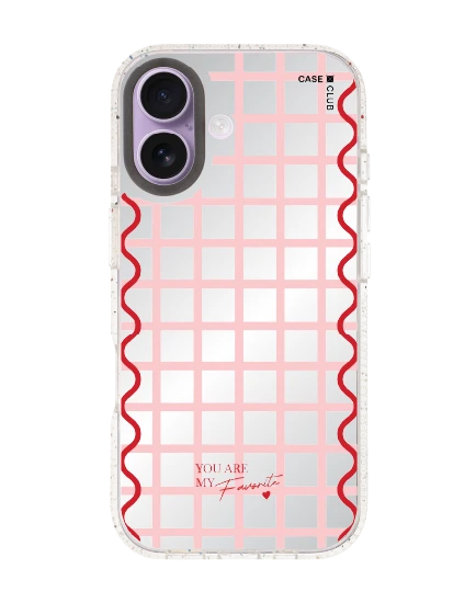 iphone 17 clear mirror magsafe pink checkered