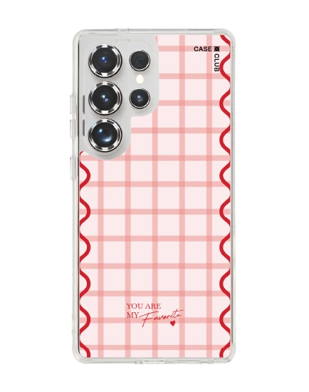 samsung galaxy s25 ultra clear magsafe pink checkered